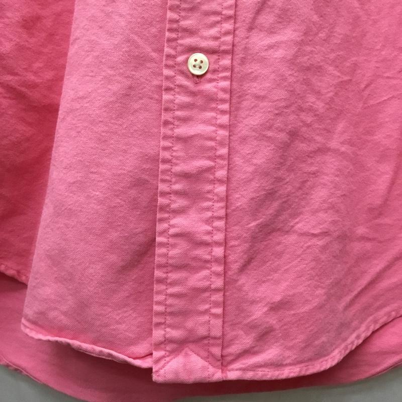 ラルフローレン RALPHLAUREN シャツ、ブラウス 半袖 半袖シャツ カラーシャツ 半袖カットソー XS ロゴ、文字 桃 / ピンク /  メンズ USED 古着 中古 10113298