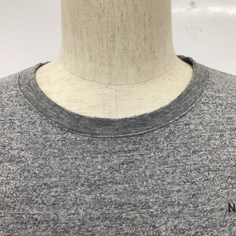 ザノースフェイス THE NORTH FACE Tシャツ 半袖 XL ロゴ、文字 灰 / グレー /  メンズ USED 古着 中古 10109772