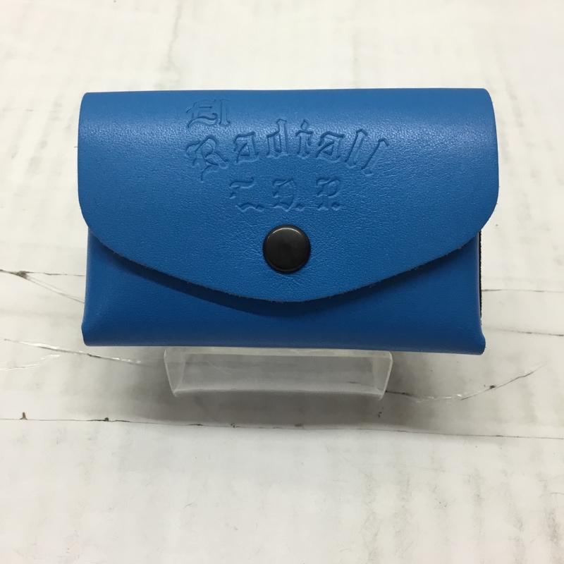 ラディアル RADIALL 財布 コンパクト財布 RAD-24SS-ACC005 TRUE DEAL TINY WALLET ロゴ、文字 青 / ブルー / X 黒 / ブラック /  メンズ USED 古着 中古 10109558