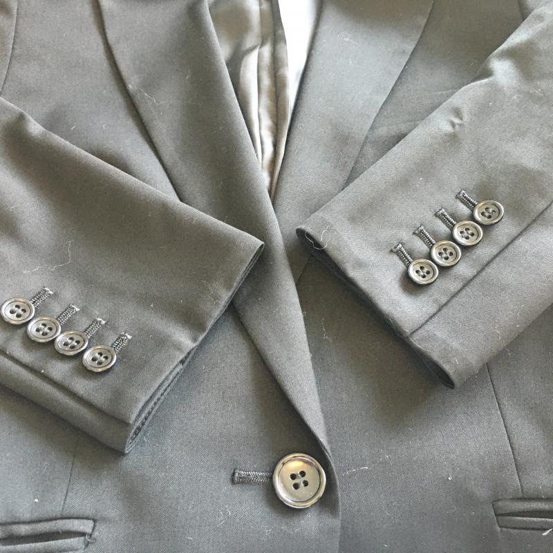 エムプルミエ M-PREMIER ジャケット、上着 ジャケット、ブレザー 36 無地 黒 / ブラック /  レディース USED 古着 中古 10012651