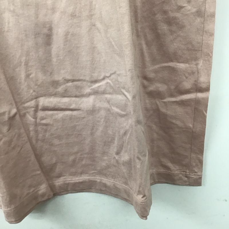 リヴドロワ RIVE DROITE Tシャツ 半袖 半袖カットソー プリントTシャツ クルーネックカットソー FREE ロゴ、文字 桃 / ピンク /  レディース USED 古着 中古 10135074