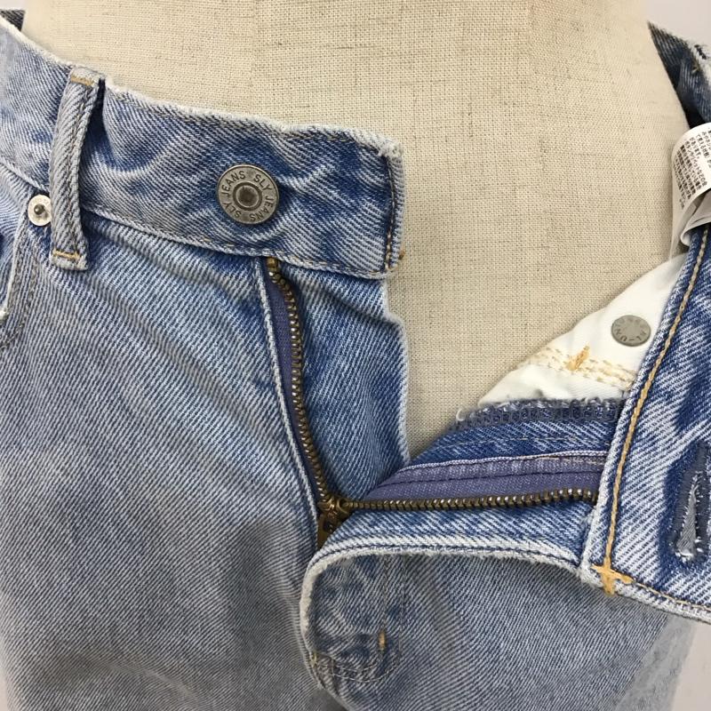 スライ SLY パンツ デニム、ジーンズ 030EAA11-3740 ワイドストレート ALEX HW WIDE-C 1 無地 水色 / ライトブルー /  レディース USED 古着 中古 10120145