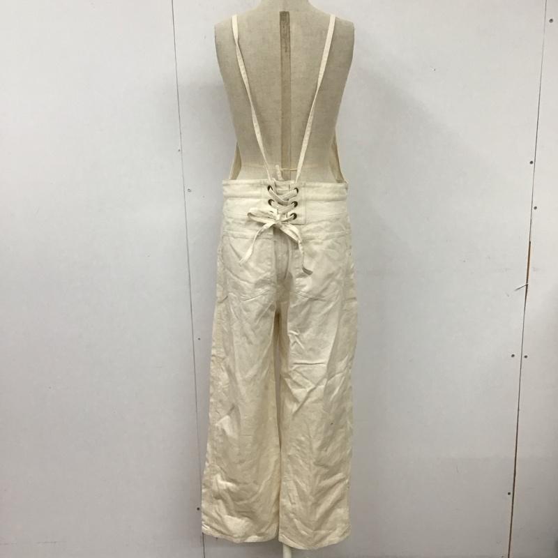 サニーレーベルアーバンリサーチ Sonny Label URBAN RESEARCH ワンピース・ドレス・オールインワン ワンピース・ドレス・オールインワン デニムオーバーオール ワークパンツ オールインワン FREE 無地 白 / ホワイト /  レディース USED 古着 中古 10113819