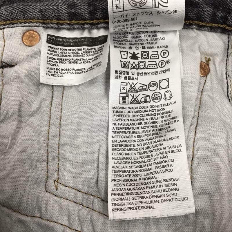 リーバイストラウスアンドコー Levi Strauss & co. パンツ デニム、ジーンズ デニムパンツ ストレートパンツ ワイドパンツ カジュアルパンツ 34インチ 無地 黒 / ブラック /  メンズ USED 古着 中古 10117439