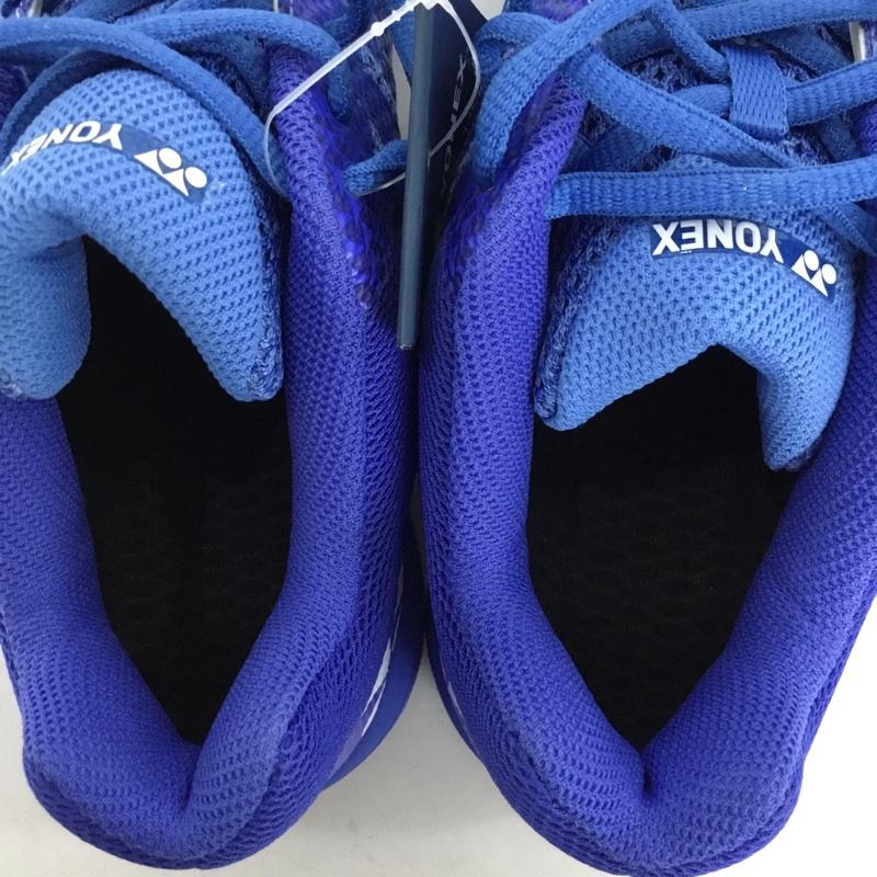 ヨネックス YONEX スニーカー スニーカー SHBA3M パワークッション エアラス3メン バドミントンシューズ 23cm 箱有 23.0cm ロゴ、文字 青 / ブルー /  レディース USED 古着 中古 10147947