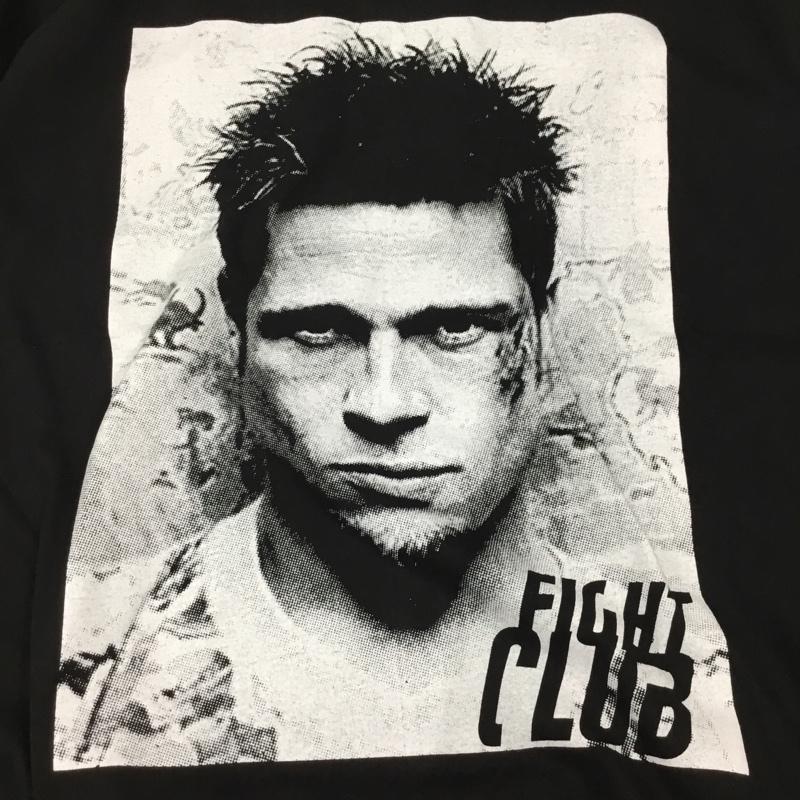 古着 USED Tシャツ 半袖 半袖カットソー プリントTシャツ クルーネックカットソー L プリント 黒 / ブラック /  メンズ USED 古着 中古 10108372