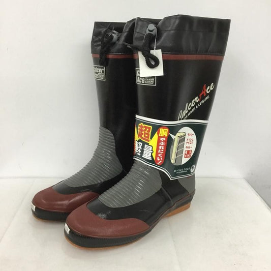古着 USED 作業靴 作業靴 カルサーエース 安全長靴 福山ゴム LL LL ロゴ、文字 黒 / ブラック /  メンズ USED 古着 中古 10138306