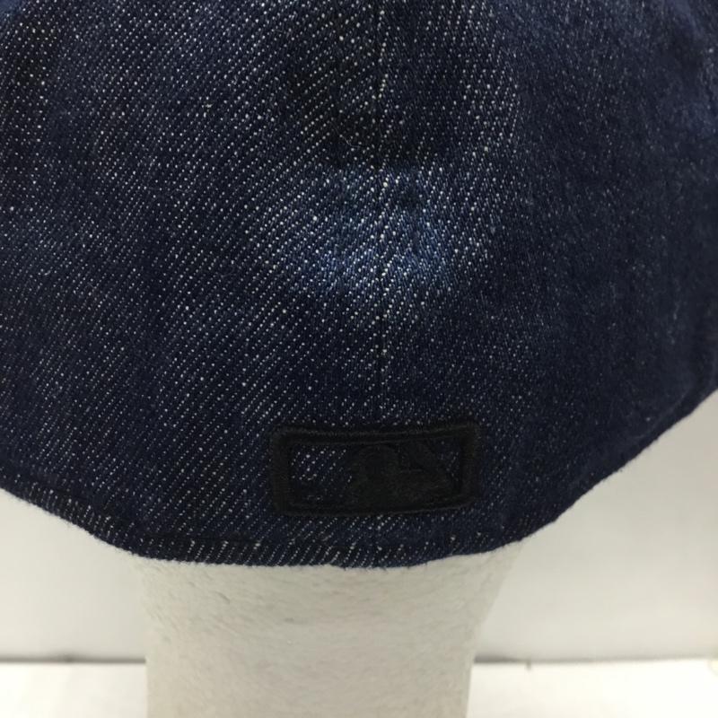 ニューエラ NEW ERA 帽子 キャップ NY ニューヨーク ヤンキース 59FIFTY デニム ロゴ、文字 インディゴ / インディゴ /  メンズ USED 古着 中古 10107887