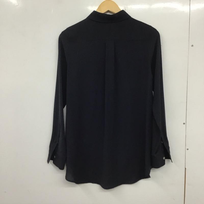 セオリーリュクス theory luxe シャツ、ブラウス 長袖 03-4308261 38 無地 紺 / ネイビー /  レディース USED 古着 中古 10133756