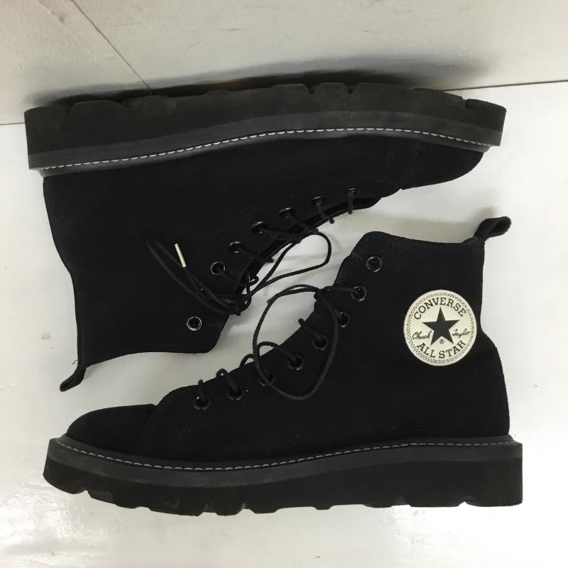 コンバース CONVERSE スニーカー スニーカー UEDE ALL STAR LONGLIFE HI 1CL884 スエードオールスターロングライフHI 25.5cm ロゴ、文字 黒 / ブラック /  メンズ USED 古着 中古 10136334