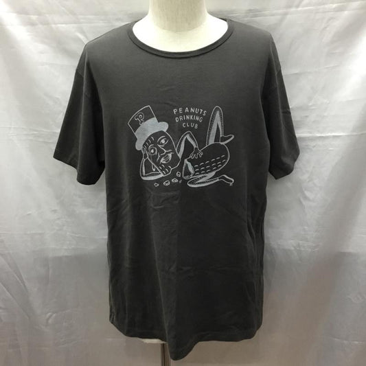 ピーナッツカンパニー PEANUTS＆CO Tシャツ 半袖 半袖カットソー プリントTシャツ クルーネックカットソー L プリント 黒 / ブラック /  メンズ USED 古着 中古 10118653