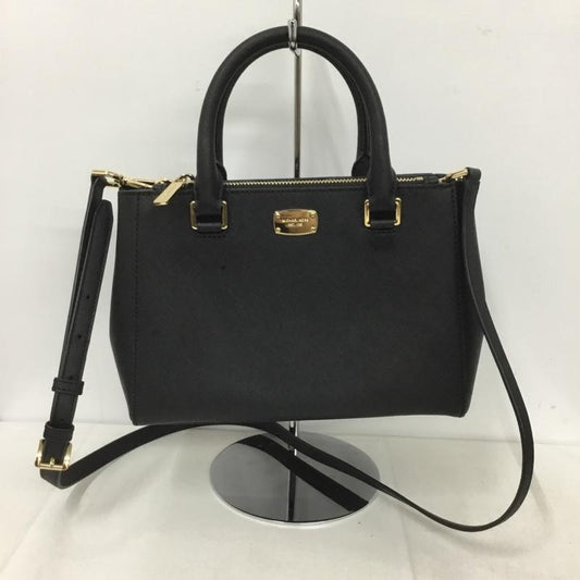 マイケルコース MICHAEL KORS ハンドバッグ ハンドバッグ 35T7GSOS0L ショルダーバッグ 2WAY ロゴ、文字 黒 / ブラック /  レディース USED 古着 中古 10139224