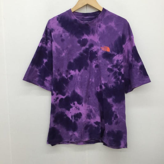 ザノースフェイス THE NORTH FACE Tシャツ 半袖 NT32435 ショートスリーブタイダイハンドライティングティー M  紫 / パープル /  メンズ USED 古着 中古 10150339