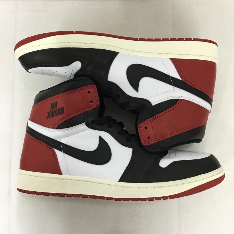 ナイキ NIKE スニーカー スニーカー DZ5485-106 AIR JORDAN 1 RETRO HIGH OG 30cm 箱有 30.0cm ロゴ、文字 白 / ホワイト / X 黒 / ブラック / X 赤 / レッド /  メンズ USED 古着 中古 10144348
