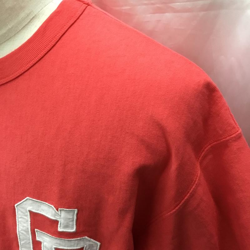 ベイフロー BAYFLOW Tシャツ 半袖 半袖カットソー プリントTシャツ クルーネックカットソー 4 ロゴ、文字 赤 / レッド /  メンズ USED 古着 中古 10114356