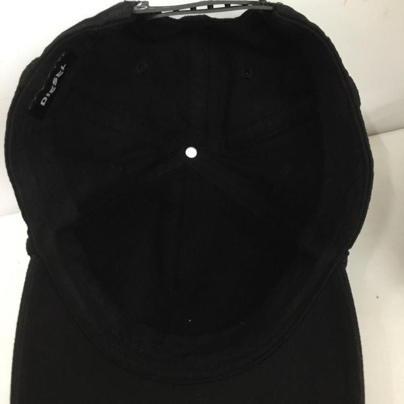 ディーゼル DIESEL 帽子 キャップ スナップバック ロゴ、文字 黒 / ブラック /  レディース USED 古着 中古 10125219