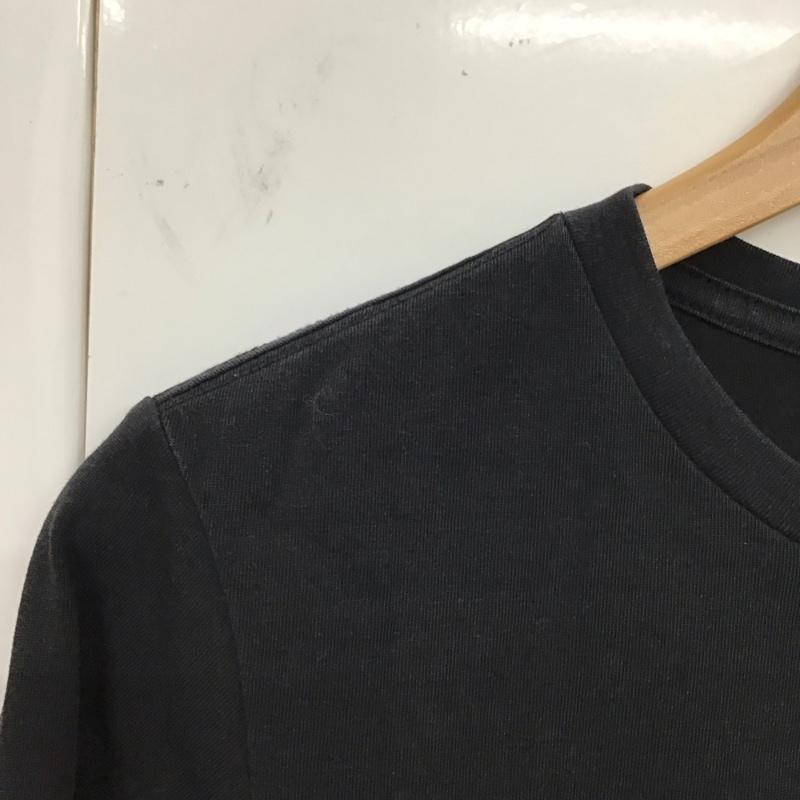 ザノースフェイス THE NORTH FACE Tシャツ 長袖 ロングスリーブ スモールスクエアロゴティー キッズ 150cm 150cm プリント 黒 / ブラック /  ボーイズ USED 古着 中古 10118096