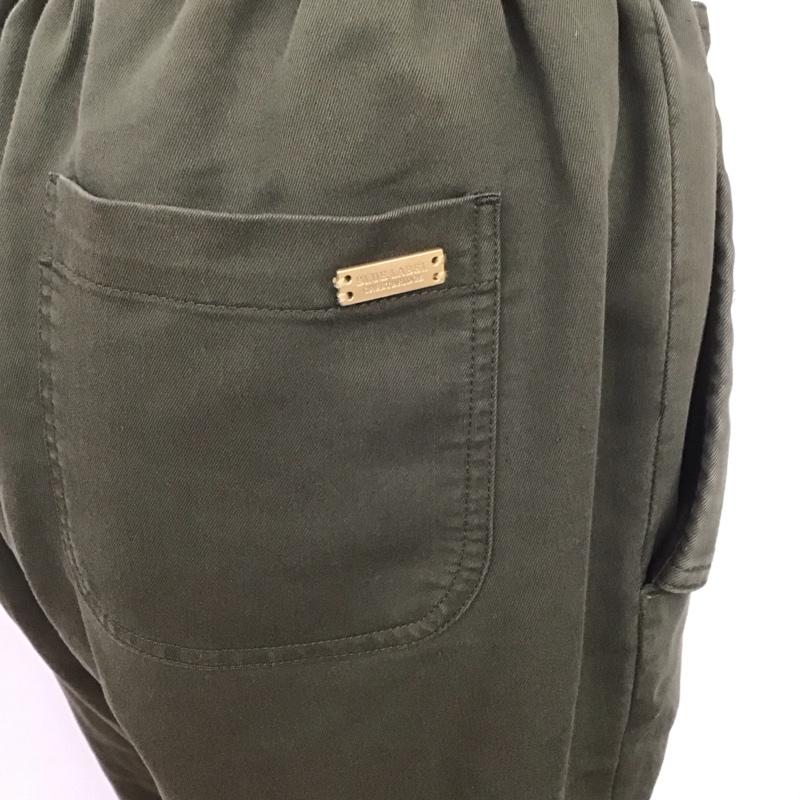 ブルーレーベル・クレストブリッジ BLUE LABEL CRESTBRIDGE パンツ スラックス 55R45-387-76 クロップド丈 36 ワンポイント カーキ / カーキ /  レディース USED 古着 中古 10108430