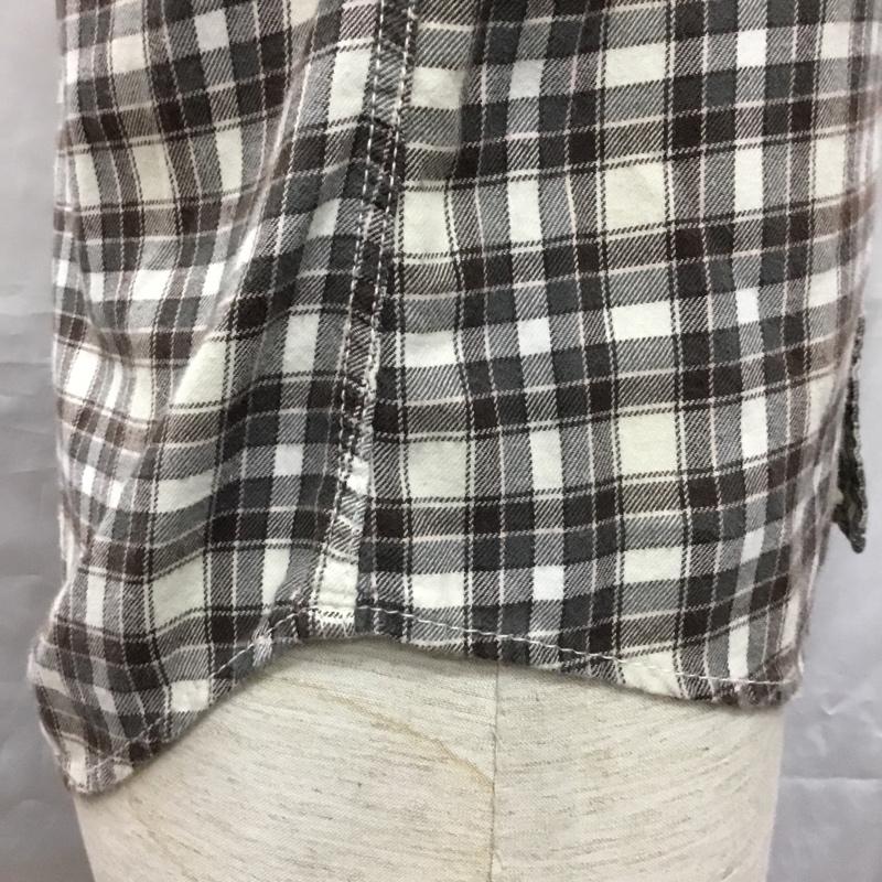 ロンハーマン Ron Herman シャツ、ブラウス 長袖 長袖シャツ カラーシャツ ポケットシャツ 長袖カットソー チェックシャツ S チェック 茶 / ブラウン /  メンズ USED 古着 中古 10117547