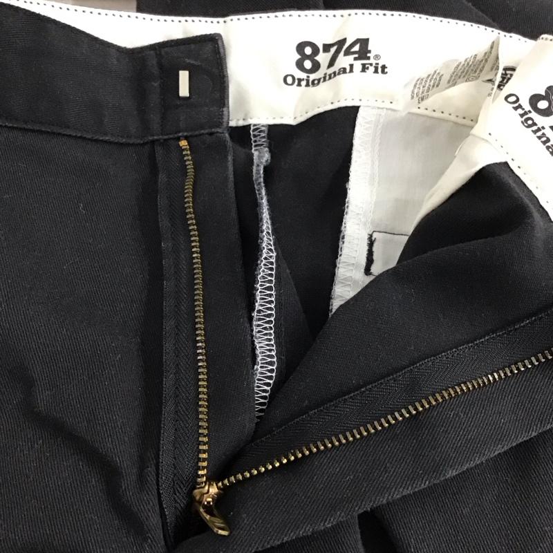 ディッキーズ Dickies パンツ ワークパンツ、ペインターパンツ ワークパンツ ワイドパンツ カジュアルパンツ 34インチ 無地 黒 / ブラック /  メンズ USED 古着 中古 10137652