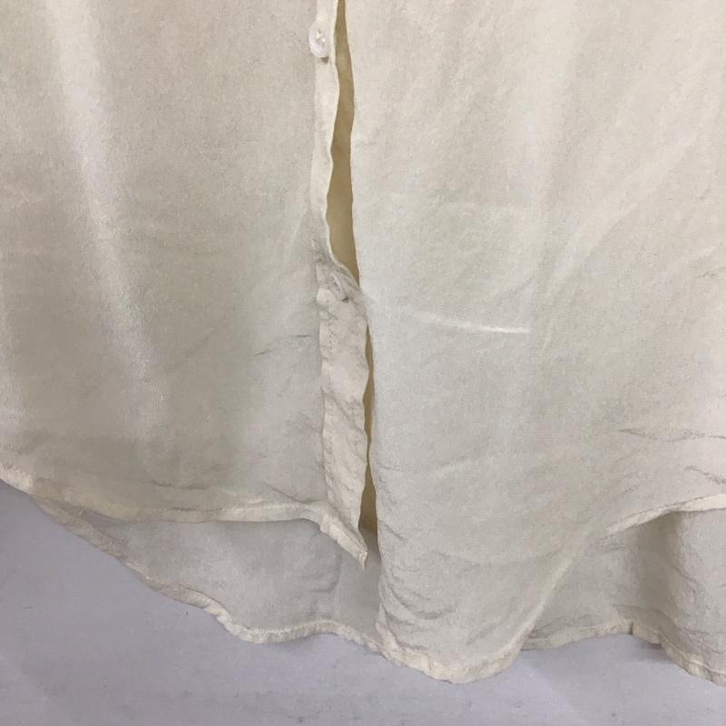 ザラウーマン ZARA WOMAN シャツ、ブラウス 長袖 M 無地 アイボリー / アイボリー /  レディース USED 古着 中古 10136907