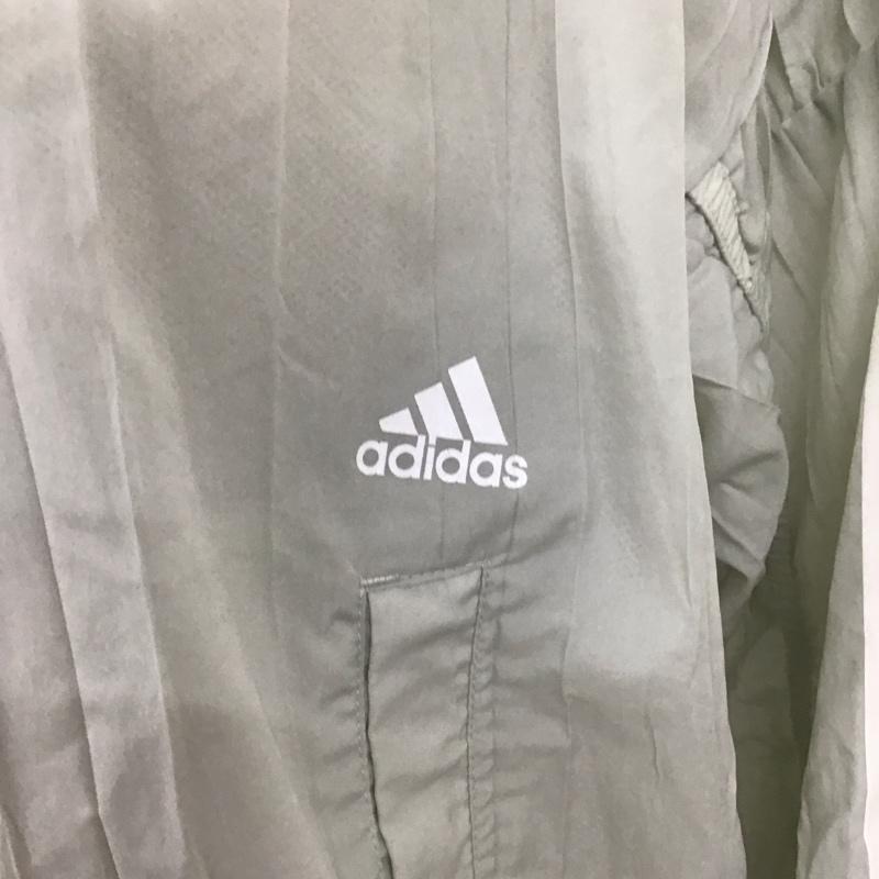 アディダス adidas ジャケット、上着 ジャケット、ブレザー fm5182 クロスジャケットWSTYLEウーブンボンバージャケット アウター L 無地 灰 / グレー /  レディース USED 古着 中古 10126730
