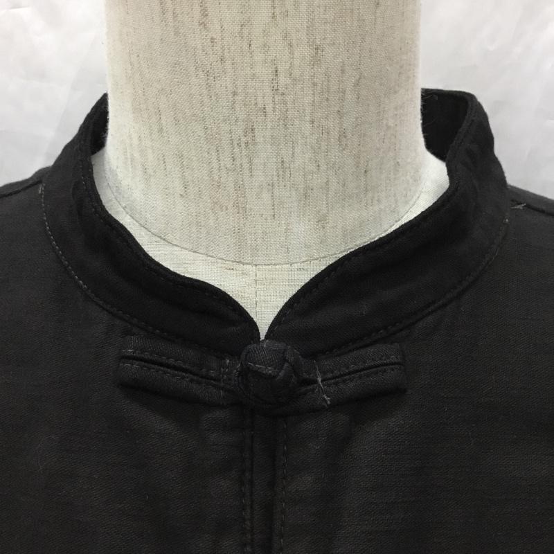 テンダーロイン TENDERLOIN ジャケット、上着 ジャケット、ブレザー f.c.fatigue shirt jkt ノーカラージャケット L 無地 黒 / ブラック /  メンズ USED 古着 中古 10112807