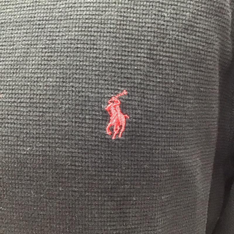 ポロラルフローレン POLO RALPH LAUREN カットソー 長袖 長袖カットソー クルーネックカットソー ロングスリーブカットソー M ロゴ、文字 黒 / ブラック /  メンズ USED 古着 中古 10121287