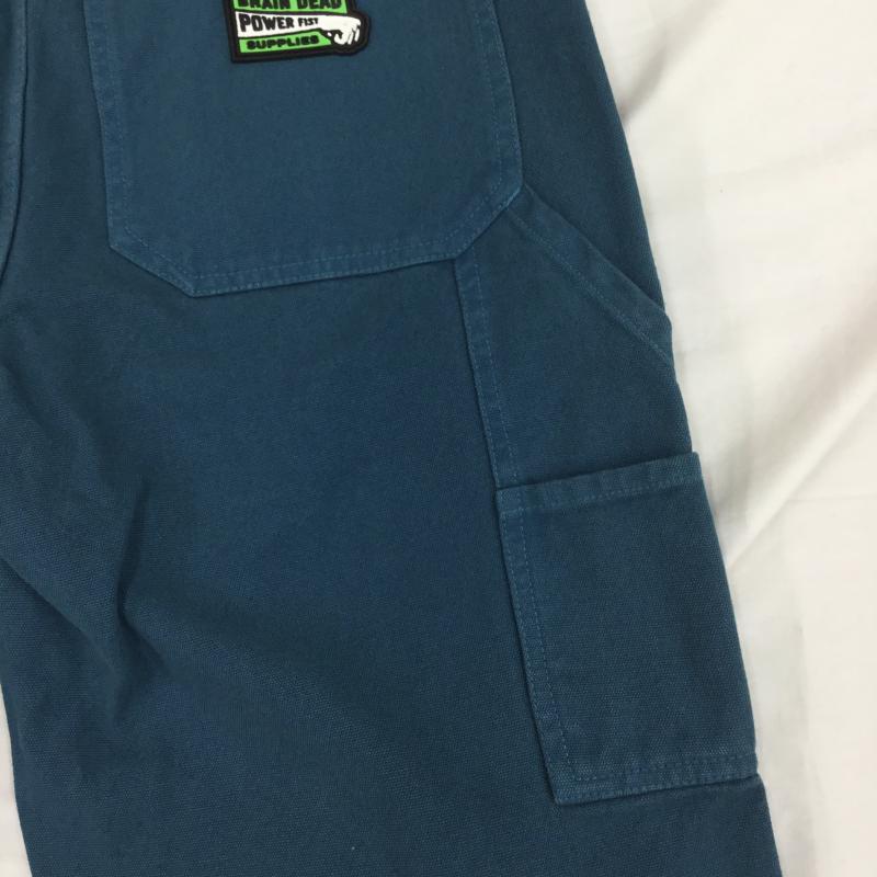 ブレインデット BRAIN DEAD パンツ ワークパンツ、ペインターパンツ S 無地 X ワンポイント 緑 / グリーン /  メンズ USED 古着 中古 10119970