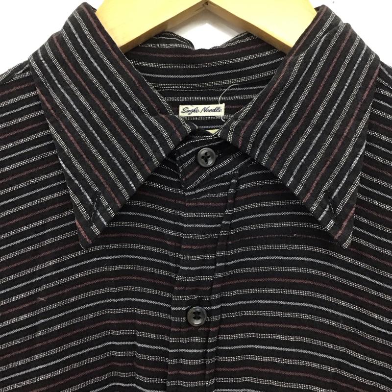 ドライボーンズ Dry Bones シャツ、ブラウス 長袖 長袖シャツ ボーダーシャツ カラーシャツ M ボーダー柄 マルチカラー / マルチカラー /  メンズ USED 古着 中古 10136849