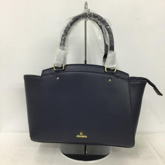アンドシュエット & chouette トートバッグ トートバッグ 1820105761 ショルダー 2WAY ロゴ、文字 紺 / ネイビー /  レディース USED 古着 中古 10136973