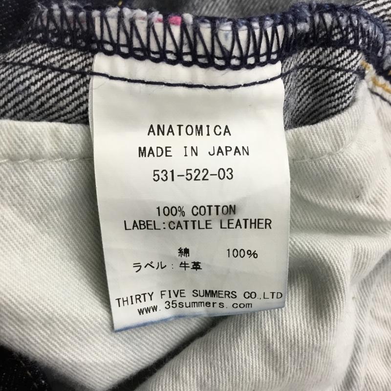 アナトミカ ANATOMICA パンツ デニム、ジーンズ 531-522-03 マリリン2テーパードデニムパンツ カジュアルパンツ 28インチ 無地 インディゴ / インディゴ /  メンズ USED 古着 中古 10110011