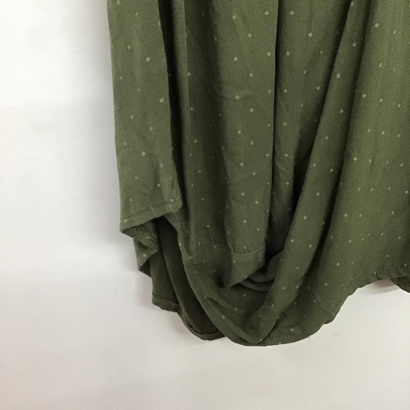 ニコアンド niko and... スカート ロングスカート ロングスカート フレアスカート カジュアルスカート M 総柄 カーキ / カーキ /  レディース USED 古着 中古 10145185