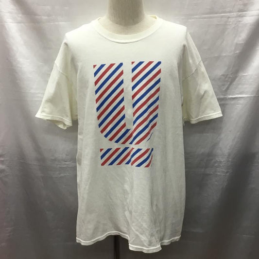 アンダーカバー UNDERCOVER Tシャツ 半袖 半袖カットソー プリントTシャツ クルーネックカットソー 伊勢丹 L プリント 白 / ホワイト /  メンズ USED 古着 中古 10120546