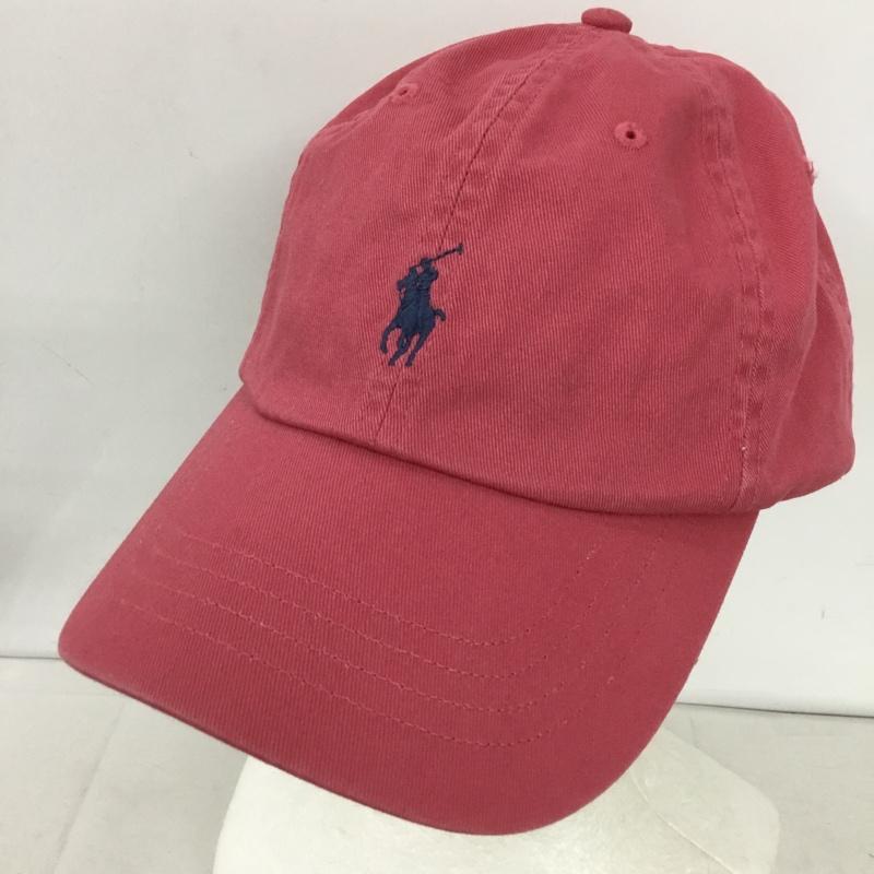 ポロラルフローレン POLO RALPH LAUREN 帽子 キャップ ワンポイント 桃 / ピンク /  メンズ USED 古着 中古 10144326