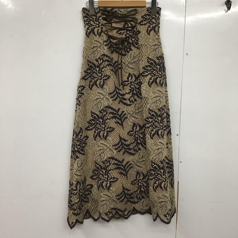 リリー ブラウン Lily Brown スカート ロングスカート LWFS204116 0  ベージュ / ベージュ /  レディース USED 古着 中古 10144252