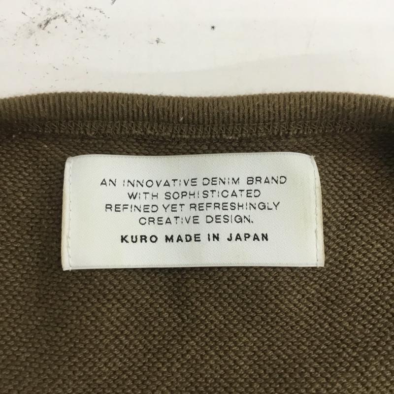 クロ KURO カットソー 半袖 962861 鹿の子 オーバーサイズ ビッグTシャツ 0 無地 カーキ / カーキ /  メンズ USED 古着 中古 10069239