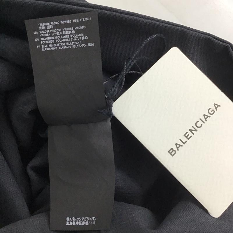 バレンシアガ BALENCIAGA ワンピース ひざ丈スカート ノースリーブワンピース タイトワンピース 36 無地 ダークグレー / ダークグレー /  レディース USED 古着 中古 10147689