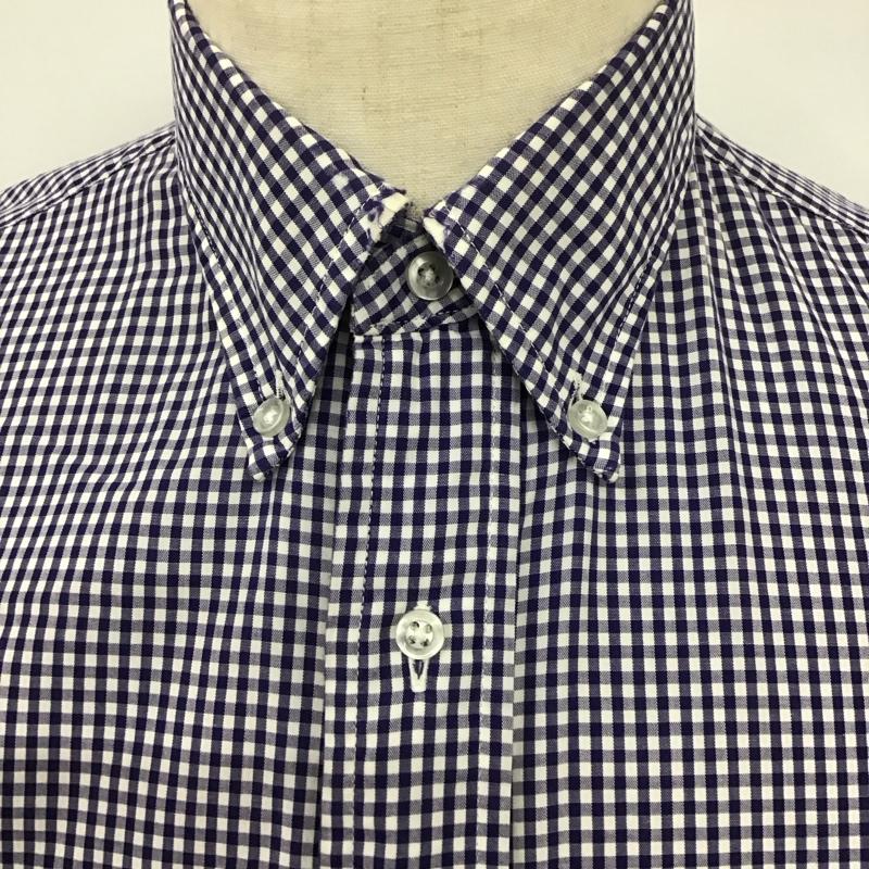 ディア ザムラーソロ Der SAMMLER SOLO シャツ、ブラウス 長袖 長袖シャツ チェックシャツ カラーシャツ ボタンダウンシャツ S チェック 白 / ホワイト / X 青 / ブルー /  メンズ USED 古着 中古 10125330