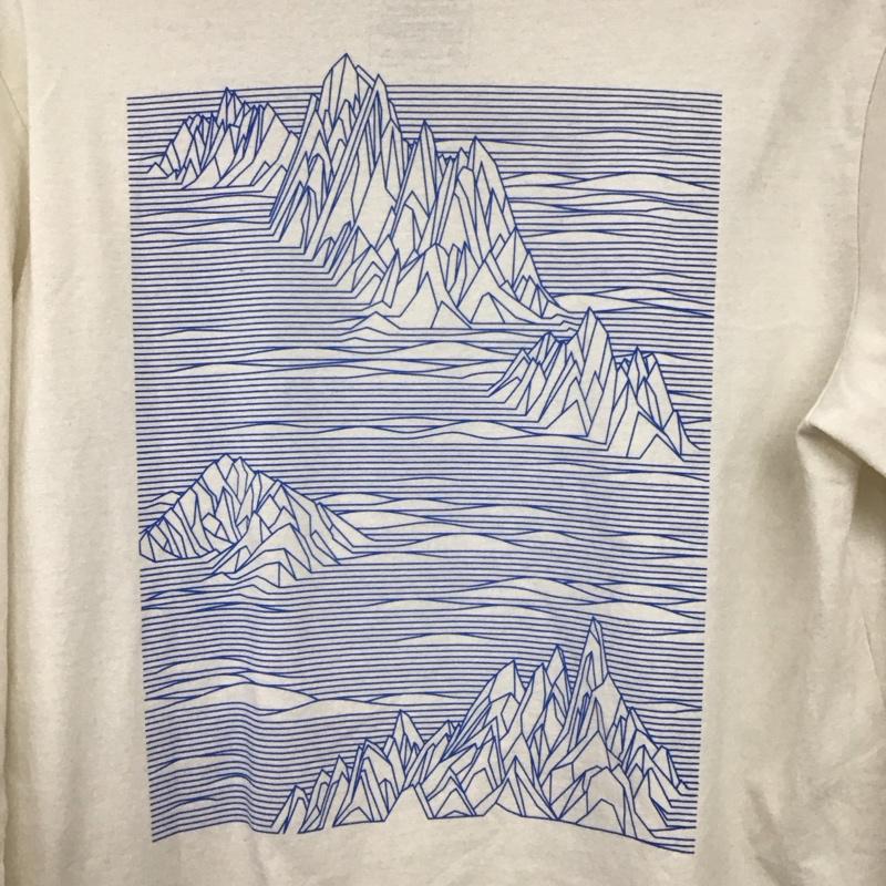 パタゴニア patagonia カットソー 長袖 長袖カットソー プリントカットソー クルーネック M ロゴ、文字 アイボリー / アイボリー /  メンズ USED 古着 中古 10148687