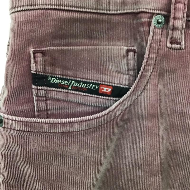 ディーゼル DIESEL パンツ デニム、ジーンズ コーデユロイパンツ スリムパンツ カジュアルパンツ 34 無地 えんじ / ワインレッド /  メンズ USED 古着 中古 10120348