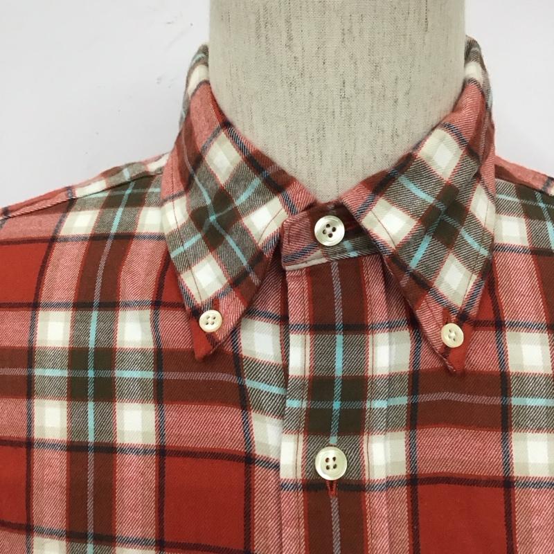 ブルックスブラザーズ BROOKS BROTHERS シャツ、ブラウス 長袖 ボタンダウンシャツ M チェック マルチカラー / マルチカラー /  メンズ USED 古着 中古 10111382