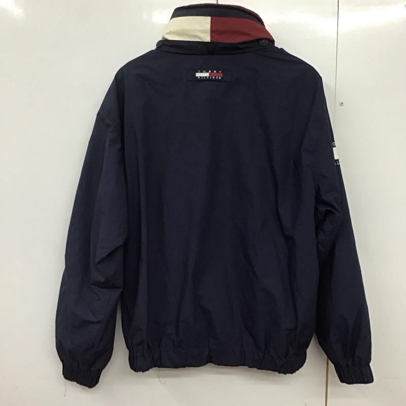 トミーヒルフィガー TOMMY HILFIGER ジャケット、上着 ジャケット、ブレザー ジップアップジャケット アウター 古着 90s L 無地 紺 / ネイビー /  メンズ USED 古着 中古 10143364
