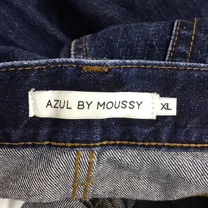 アズールバイマウジー AZUL BY MOUSSY パンツ デニム、ジーンズ 250CAA11-553A HIGH WAIST DENIM WIDE XL 無地 青 / ブルー /  レディース USED 古着 中古 10107403