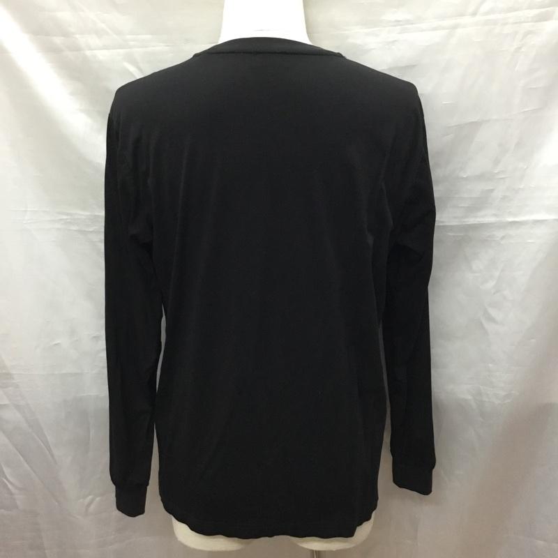 ディーゼル DIESEL カットソー 長袖 長袖カットソー クルーネックカットソー ロングスリーブカットソー プリントTシャツ M ロゴ、文字 黒 / ブラック /  メンズ USED 古着 中古 10118723