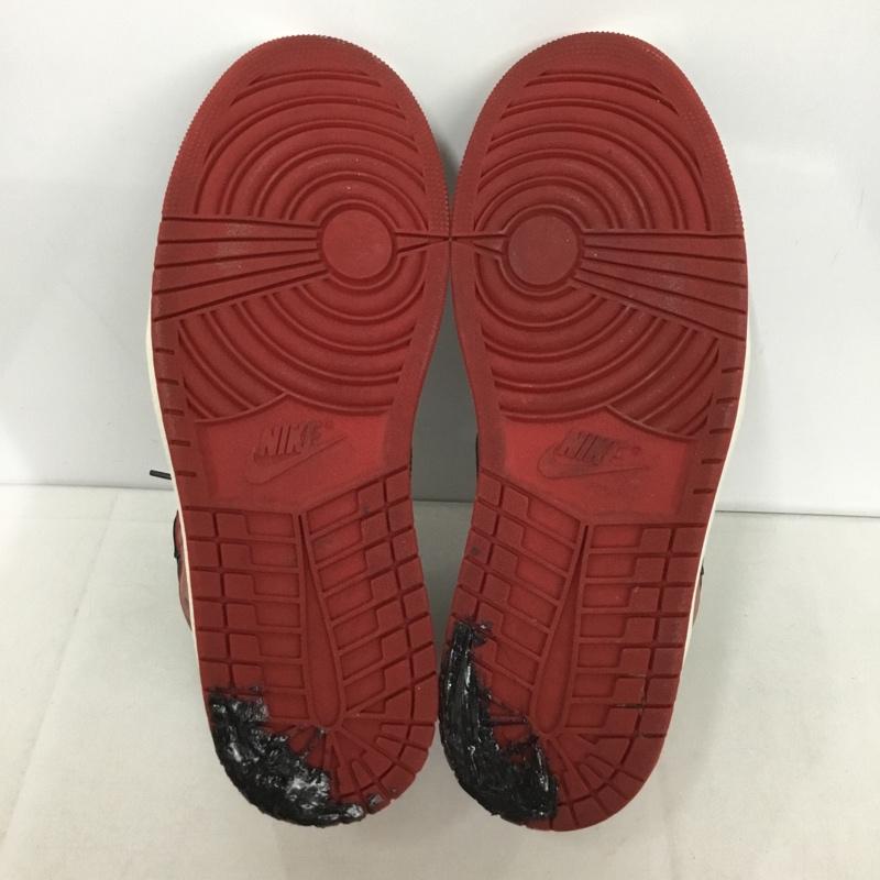 ナイキ NIKE スニーカー スニーカー DZ5485-106 AIR JORDAN 1 RETRO HIGH OG 28cm 箱有 28.0cm ロゴ、文字 黒 / ブラック / X 白 / ホワイト / X 赤 / レッド /  メンズ USED 古着 中古 10142826