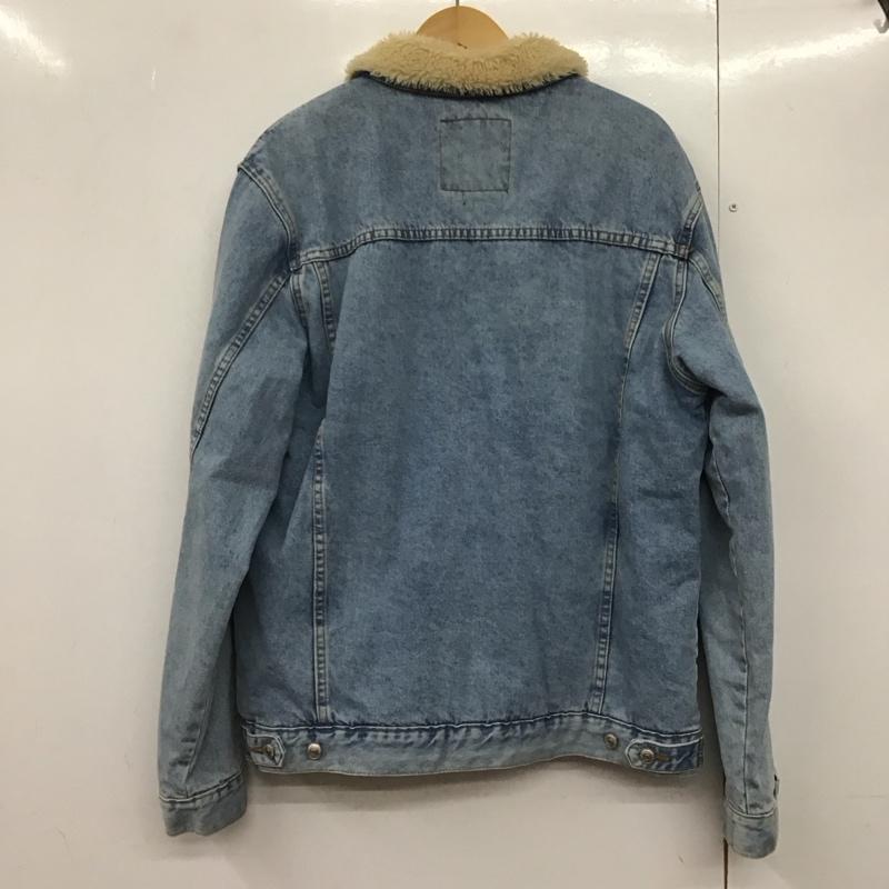 ザラ ZARA ジャケット、上着 ジャケット、ブレザー デニムジャケット Gジャン アウター カジュアルジャケット XL 無地 インディゴ / インディゴ /  メンズ USED 古着 中古 10141849