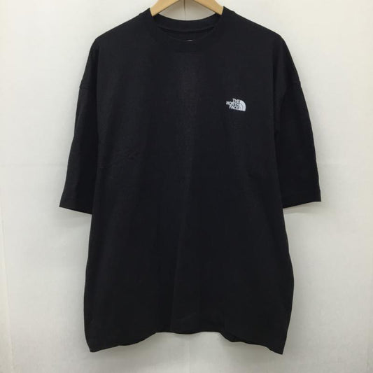 ザノースフェイス THE NORTH FACE Tシャツ 半袖 NT32434 XL ロゴ、文字 黒 / ブラック /  メンズ USED 古着 中古 10151129