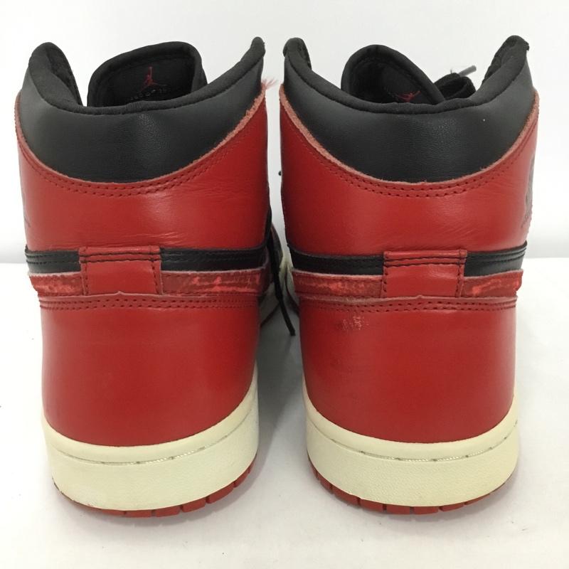 ナイキ NIKE スニーカー スニーカー 136066 061 AIR JORDAN 1 RETRO 28cm 箱有 28.0cm ロゴ、文字 黒 / ブラック / X 赤 / レッド /  メンズ USED 古着 中古 10124856