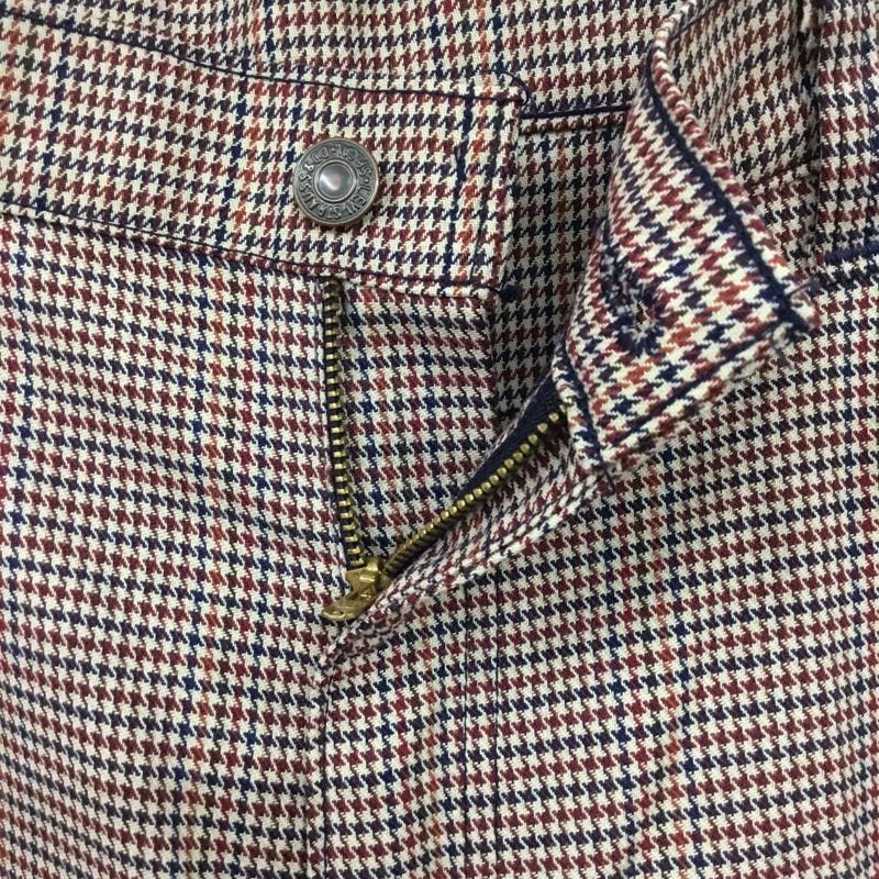 リーバイス Levi s パンツ スラックス 70s sta-prest 黒タブ big-e スレーキスタンプ スラックス センタータックパンツ チェック マルチカラー / マルチカラー /  メンズ USED 古着 中古 10109374